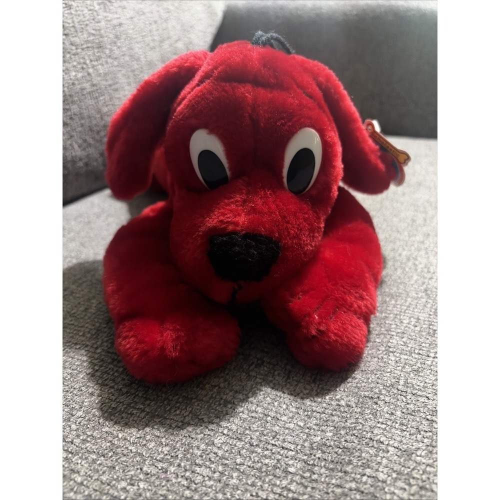 Vintage Plush '97 Clifford The Big Red Dog Stuffed Animal Toy w/tags